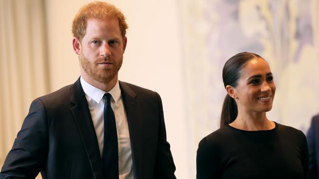 It’s becoming clear that Harry and Meghan’s post-royal life hasn’t panned out exactly as they might have initially imagined. Picture: Michael M. Santiago/Getty Images