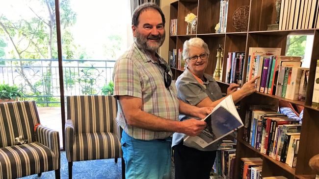 Peter Saverin at Villa Serena Aged Care and lifestyle services co-ordinator Elizabeth Howson. Supplied