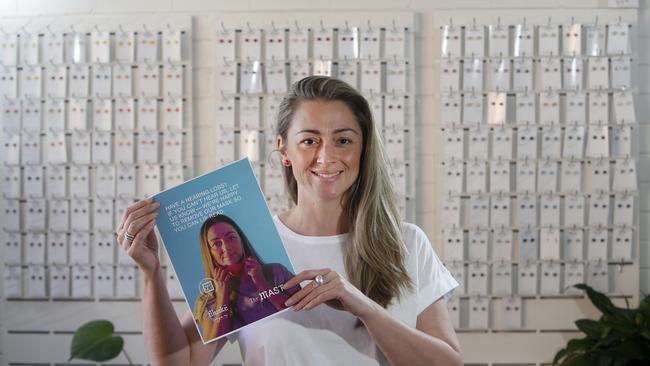 Flluske earring designer and disability awareness campaigner Courtney Baker from Warragul. Picture: Yuri Kouzmin