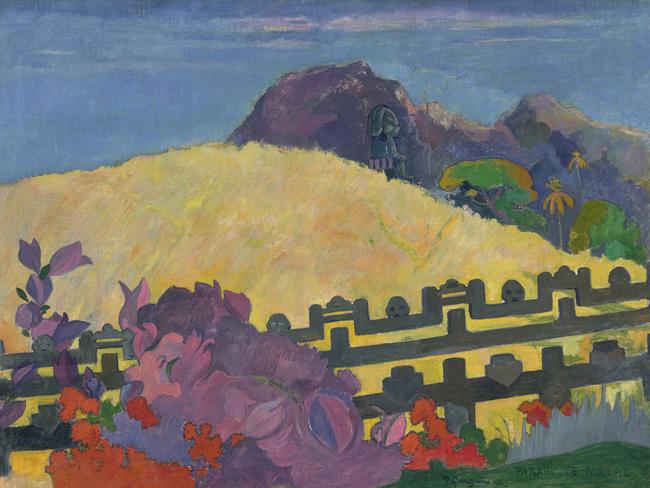 Paul Gauguin, The Sacred Mountain (Parahi Te Marae), 1892. Artwork credit: Philadelphia Museum of Art. Gift of Mr and Mrs Rodolphe Meyer de Schauensee, 1980