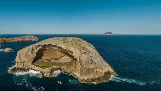 Pennicott Wilderness Journeys run a Wilsons Promontory boat trip to Skull Rock. Picture: Pennicott Wilderness Journeys