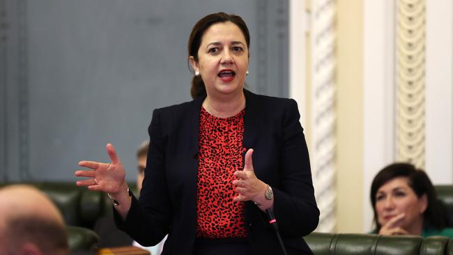 Premier Annastacia Palaszczuk says Tony Fitzgerald set up a system that has continued exposing corruption for 30 years. Pics Tara Croser.