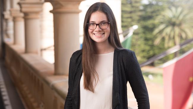 Ella McMahon, from Stella Maris College, Queenscliff, has won a scholarship to study at the International College of Management, Sydney, Manly. Picture: Ben Williams.