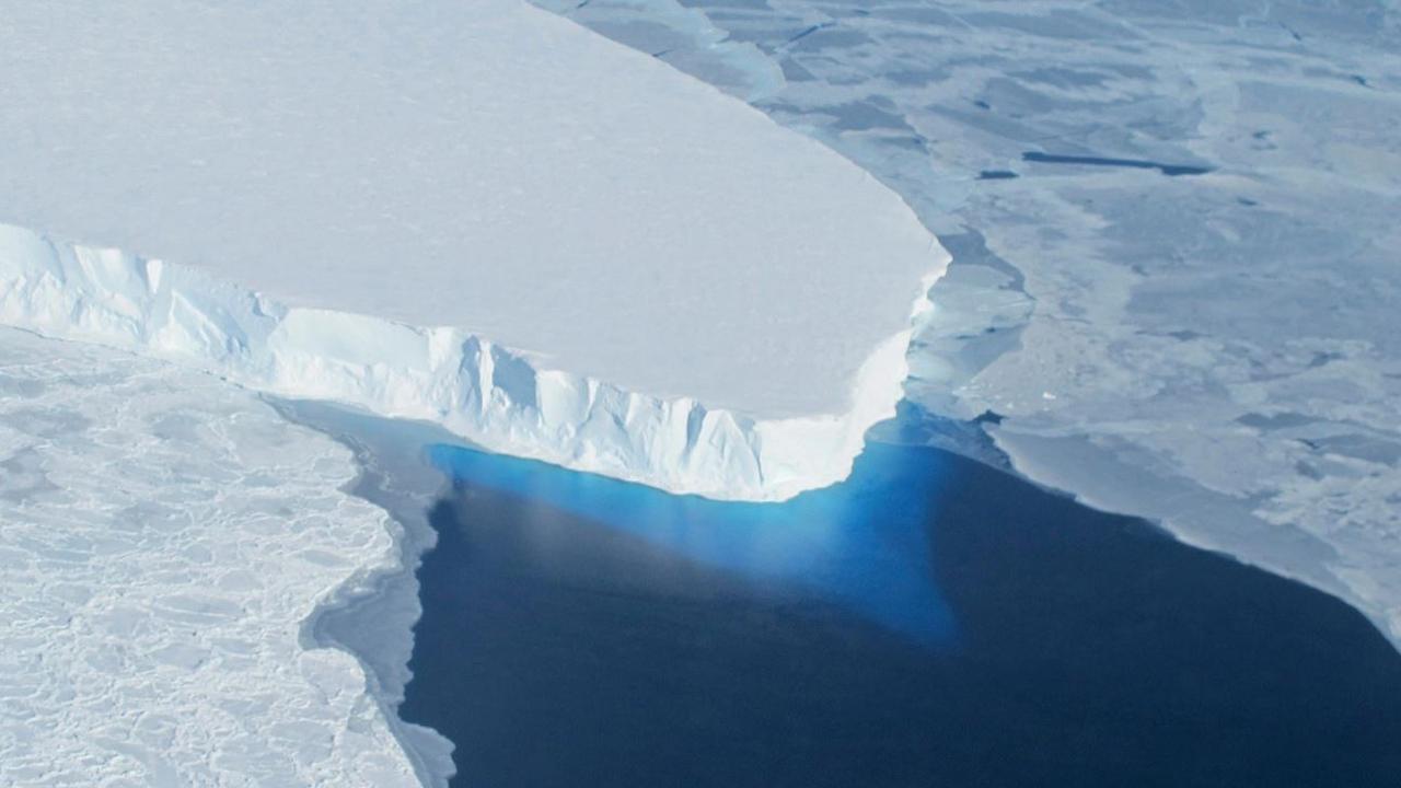 A new study reveals that Antarctica’s “Doomsday glacier” is hanging on “by its fingernails". Picture: AFP