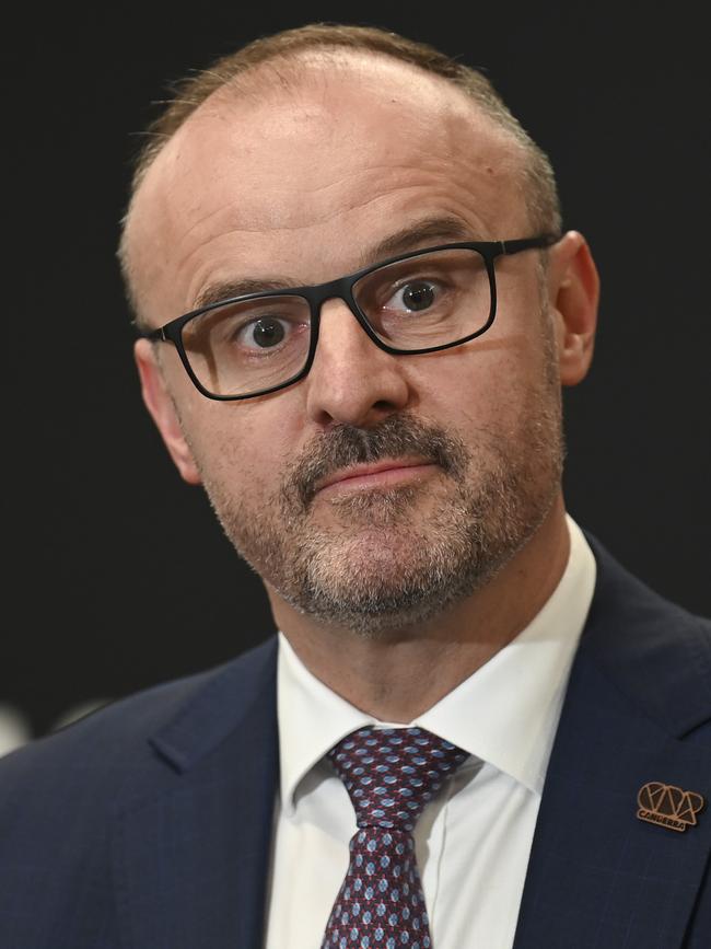 ACT Chief Minister Andrew Barr. Picture: NCA NewsWire / Martin Ollman