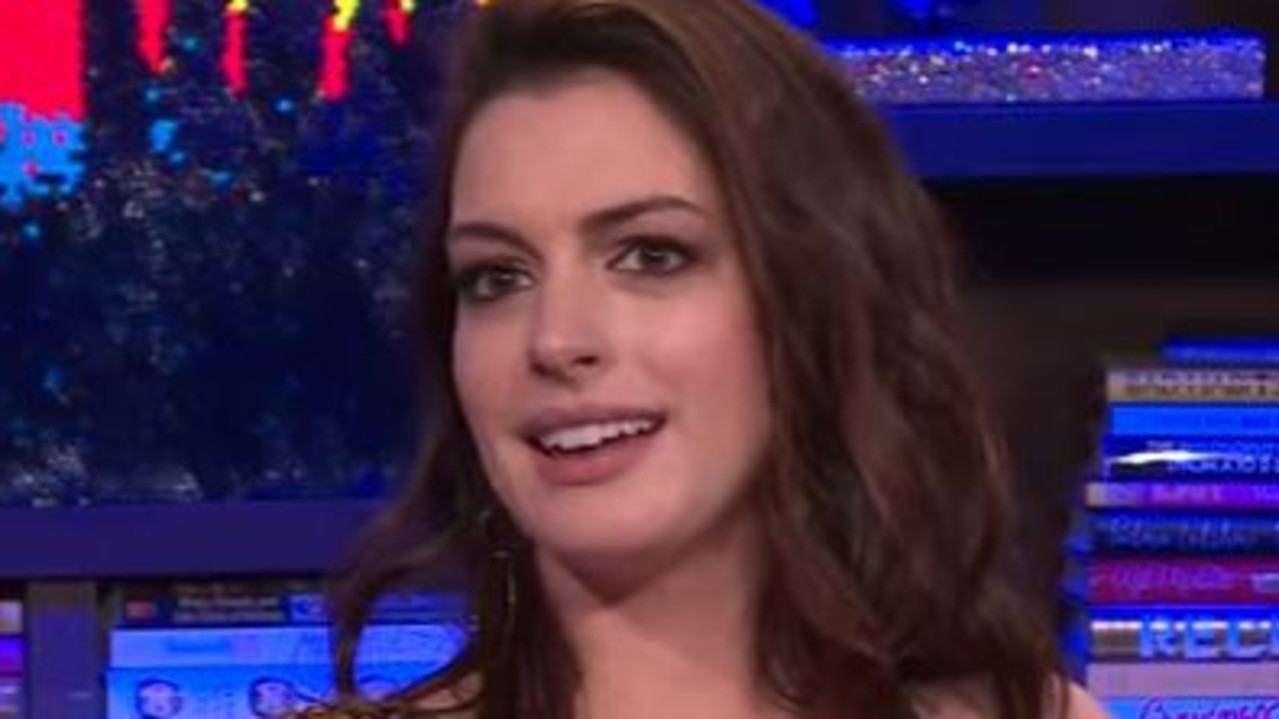 Anne Hathaway on Watch What Happens Live. Picture: YouTube