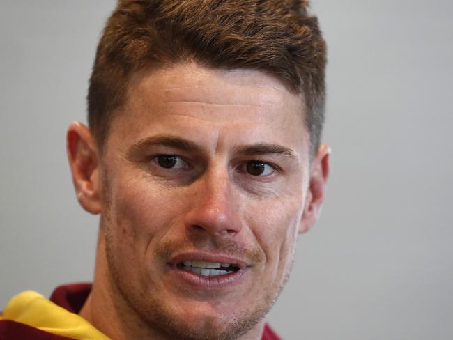 MELBOURNE, AUSTRALIA - JUNE 22: Dayne Zorko of the Lions speaks to the media during a Brisbane Lions AFL media opportunity at Melbourne Cricket Ground on June 22, 2022 in Melbourne, Australia. (Photo by Darrian Traynor/Getty Images)