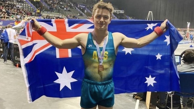 Ballarat-born Nicholas Howard recently represented Australia at the Men’s Artistic Gymnastics meet in Germany. Picture: Facebook