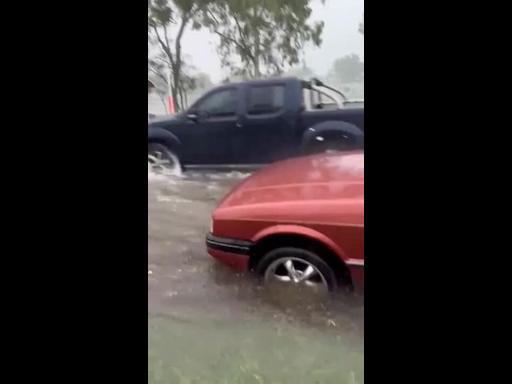 Townsville streets start flooding as massive deluge hits