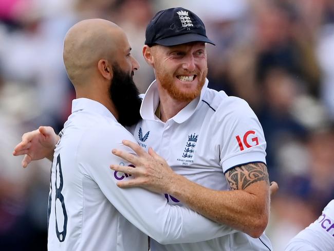 Moeen Ali took the big wicket of Travis Head. Picture: Stu Forster/Getty Images