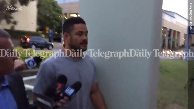 Jarryd Hayne heads to police station