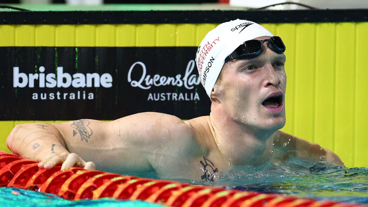 Cody Simpson finished fifth in the 100m butterfly final. (Photo by Quinn Rooney/Getty Images)