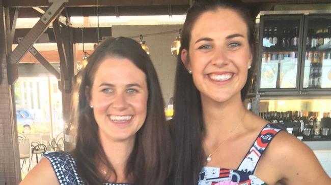 Melissa Hoskins (right) with her sister Jessica Locke. Picture: Supplied