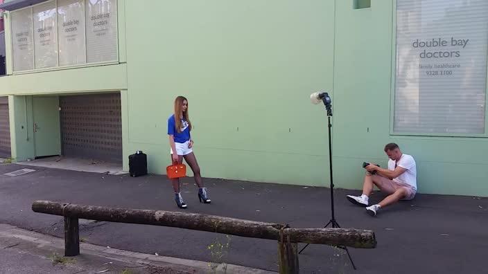 Lianna Perdis in Sydney fashion shoot