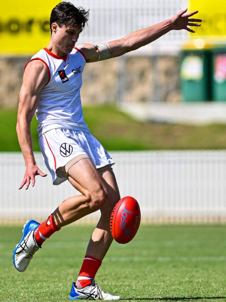 Swans Academy star Liam Puncher in action during the Northern Academy Series. Picture: Keith McInnes