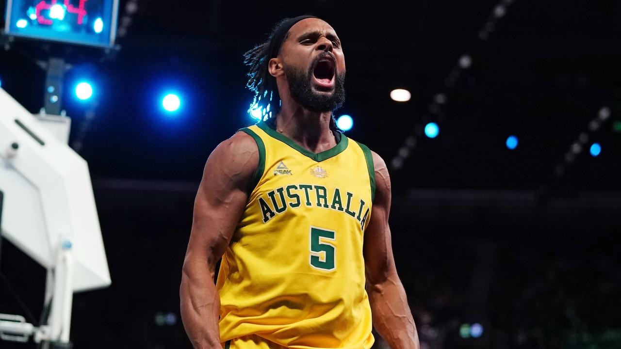 Patty Mills led Australia to a historic win.