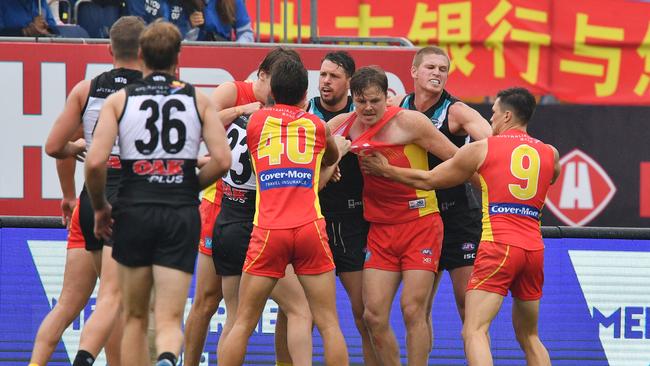 Gold Coast has played its last game in China. Picture: AAP