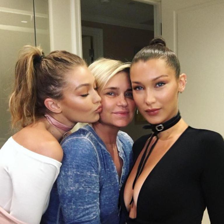 Gigi, Yolanda and Bella Hadid, "Our beautiful mama.. we love you sooo." Picture: Instagram