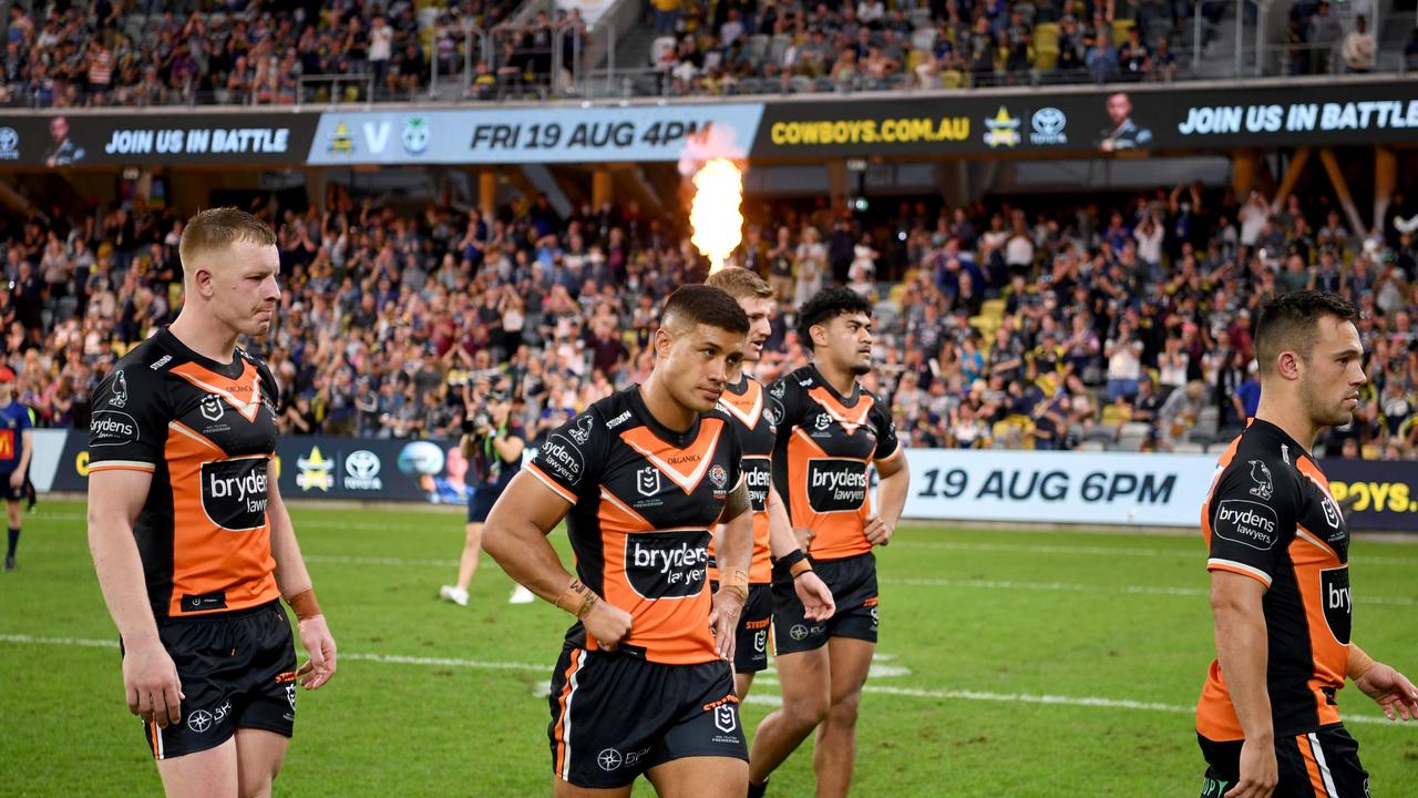 Wests Tigers will be out for revenge when they face the Cowboys mid-season. Picture: NRL PHOTOS