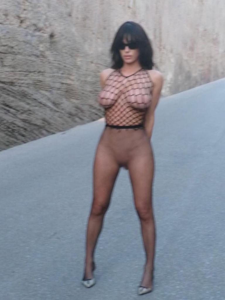 Bianca Censori goes near nude in her latest social media posts.