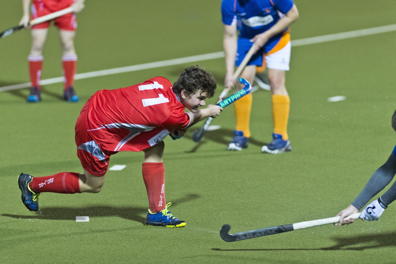 Nicholas Bidgood for Red Lion against Newtown in Toowoomba Hockey COVID Cup men round four at Clyde Park, Friday, July 31, 2020. Picture: Kevin Farmer