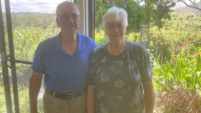 Erwin and Brigitte Grotes back home after their ordeal. Picture: Chris Knight