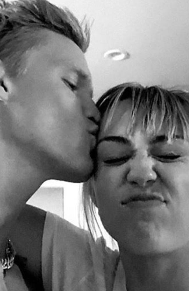 Aussie singer Cody Simpson says he and Miley Cyrus are very much still an item. Picture: Instagram