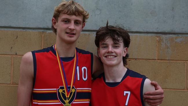Aidan Schubert and Aidan Hockley (right). Picture: Trinity College