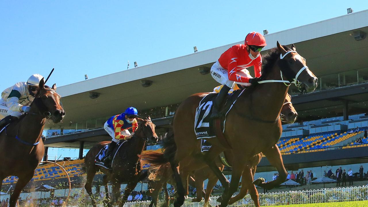 Kerrin McEvoy on Tycoonist wins race 7 the Ranvet Handicap during Sydney Racing at Rosehill Gardens. Damion Flower’s share in the horse has been frozen. Picture: Getty