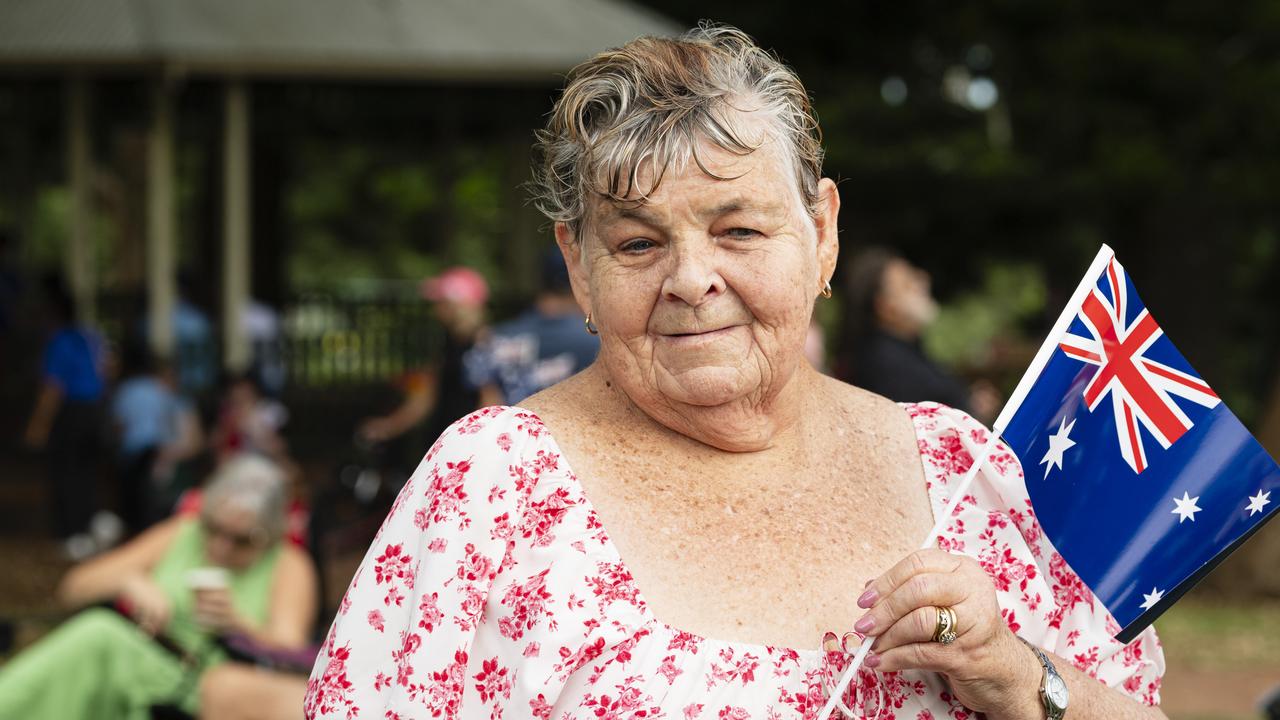 Toowoomba Citizen of the Year award recipient Sue Waters after the Toowoomba Australia Day celebrations at Picnic Point, Sunday, January 26, 2025. Picture: Kevin Farmer