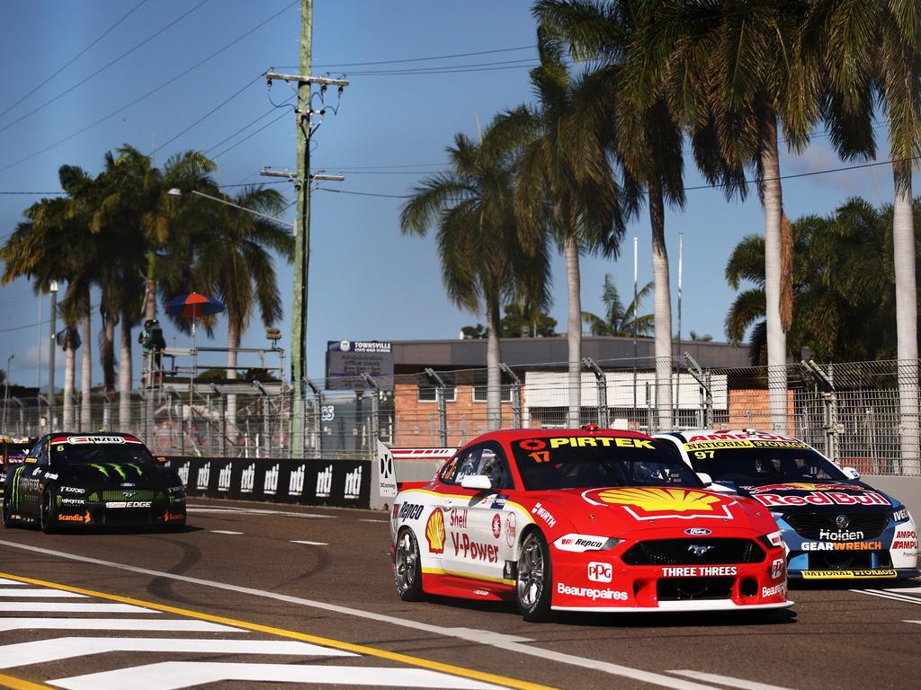 Scott McLaughlin drives the #17 Shell V-Power Racing Team Ford Mustang during race 22 at the Townsville SuperSprint round of the 2020 Supercars Championship. (Photo by Daniel Kalisz/Getty Images)