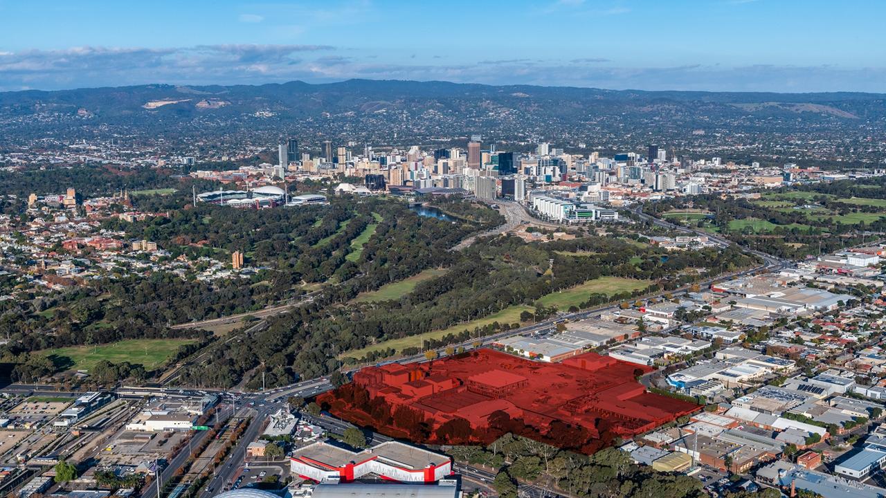 Aerial view of West End brewery site at Port Rd, Thebarton. Picture: Supplied by Beyond Property