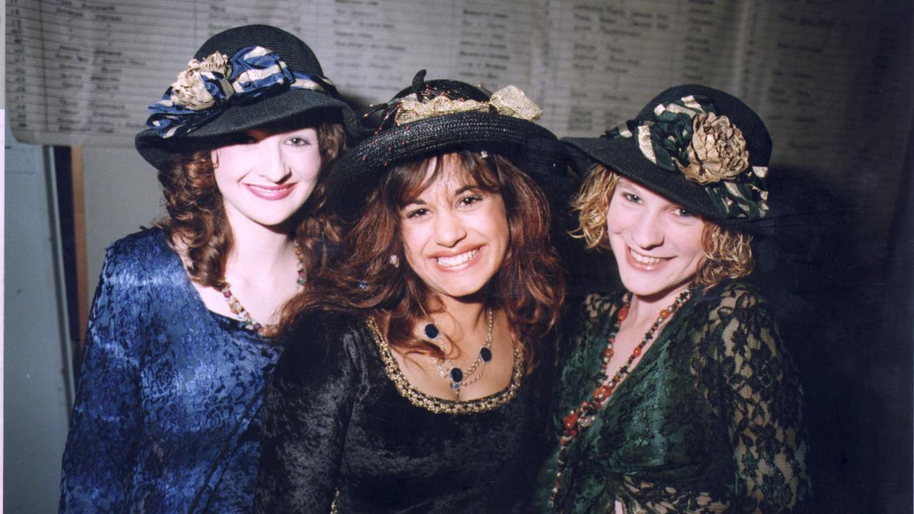 Melissa Farrer, Anna Roffey and Antse Noll at Bundaberg’s Fashion Fantasia event on September 12, 1999.