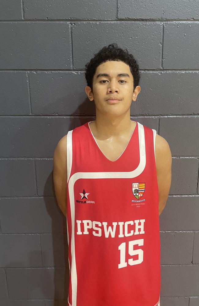Ipswich Grammar School basketballer Tristan Afamasaga.