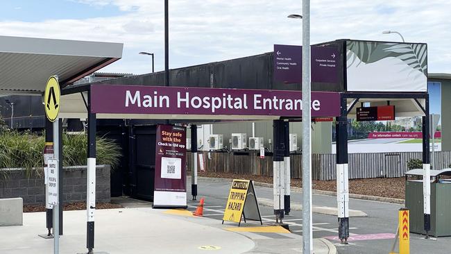 The main entrance to Caboolture Hospital. Picture: Peter Wallis