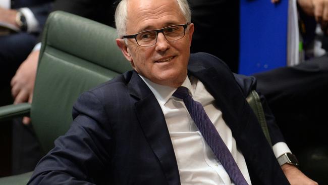 Playing the long game … Finally in the big chair as Australia’s new Prime Minister. Picture: AAP/Sam Mooy