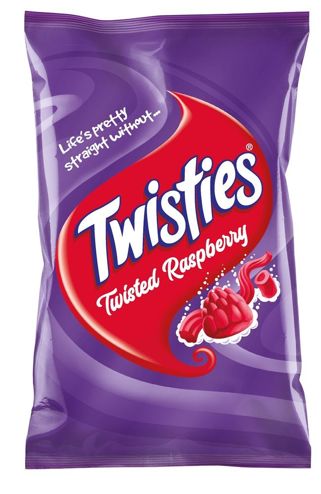 Twisties has announced a new raspberry and sherbet flavour. Picture: Supplied