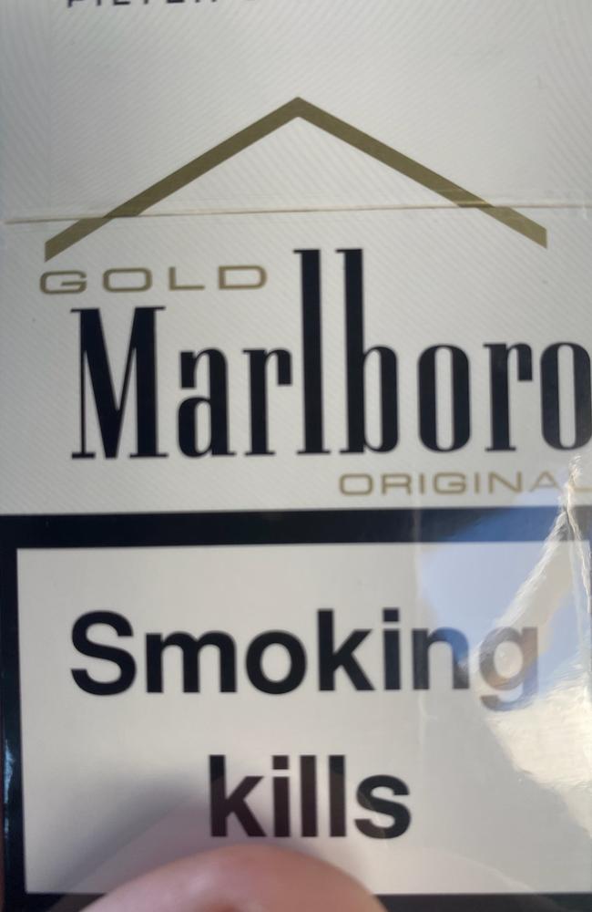 This packet was purchased from the Frenchville Gifts and Tobacconists. The Australian Government introduced plain packaging of the green and brown colours in 2012. Under the Act, the maximum penalty in court for supplying a smoking object that promotes a trademarks, brand names or the manufacturer is $19,299.