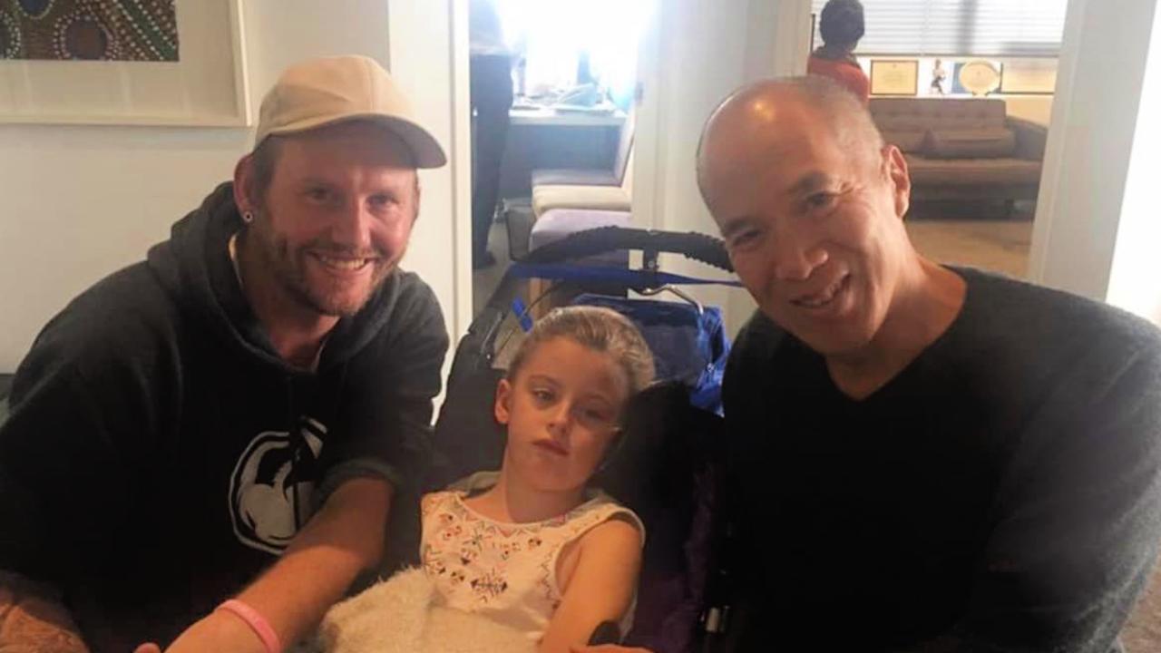 Christian De Haas with Dr Teo and his daughter Lily. Picture: Facebook.