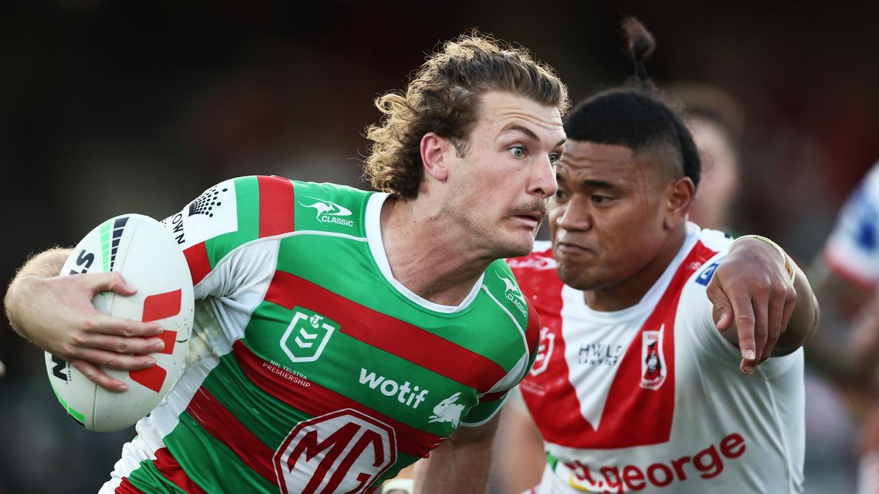 NRL 2023 Rabbitohs score three tries in three minutes but lose, Vs Dragons Herald Sun