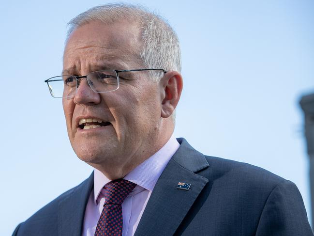 Prime Minister Scott Morrison says the boost in the home loan guarantee scheme will help more people to ‘realise their dreams’. Picture: Jason Edwards