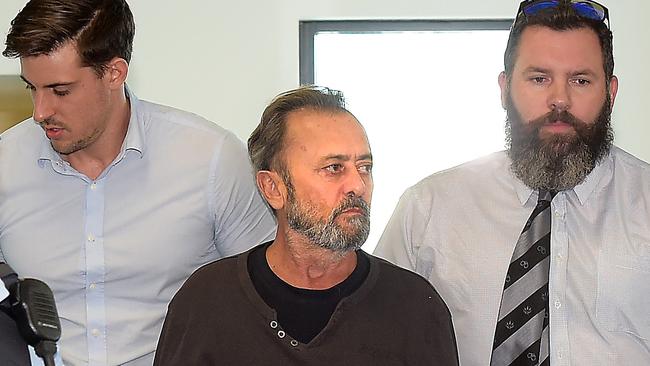 Joe Romeo (centre) has a lengthy criminal record for drugs, dishonesty and firearms offences. Picture: Patrina Malone