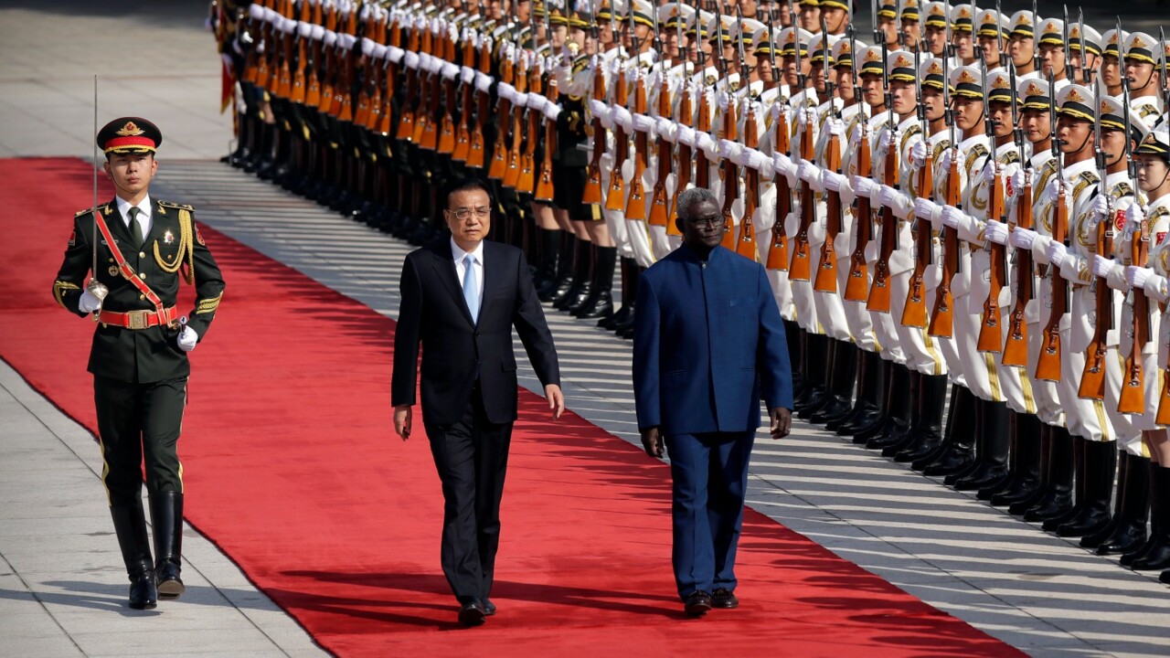 Prime Minister to continue pressing the Solomon Islands on military deal with China