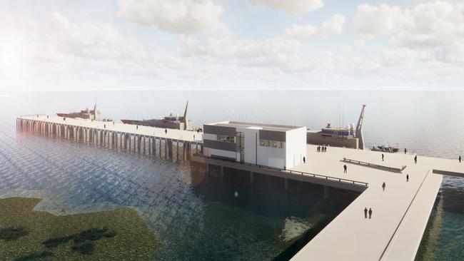 Artist impressions of the major redevelopment of the HMAS Cairns naval base. PICTURE: SUPPLIED