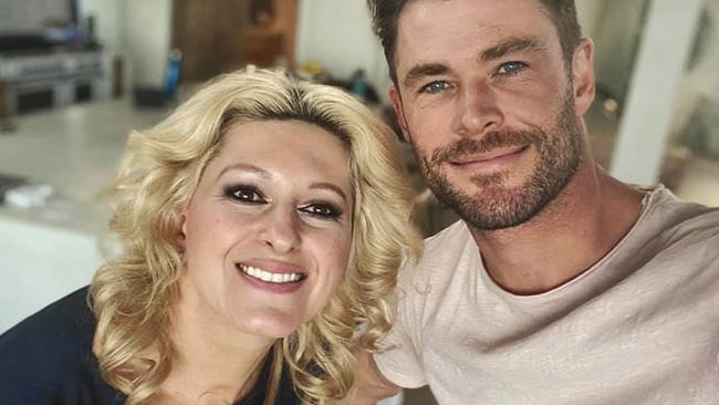 Azra Kujovic and Chris Hemsworth. Supplied: Azra Kujovic