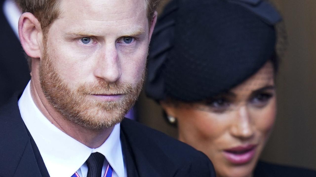 Harry and Meghan very badly need a few runs on the board. Picture: Danny Lawson/Pool/AFP