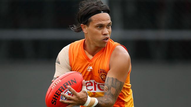 Allen Christensen is back in action for the Lions. Picture: Getty Images