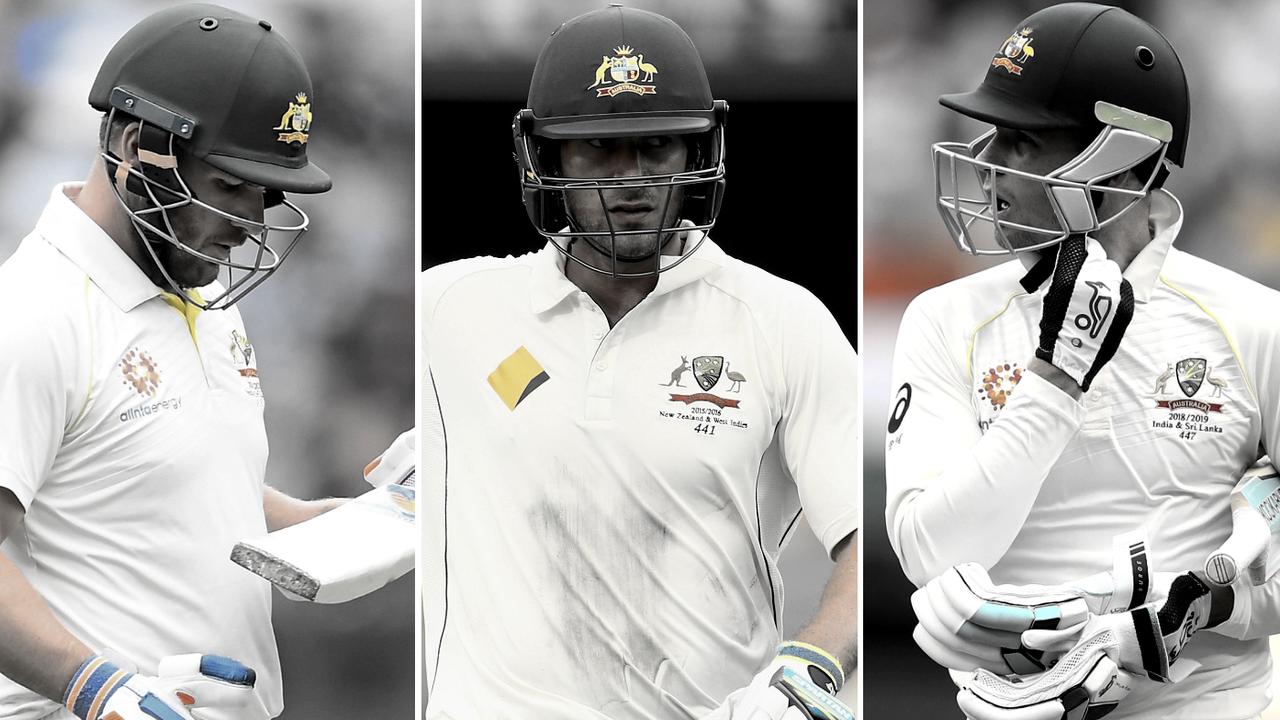 Aaron Finch, Joe Burns and Peter Handscomb are among the batters tried by Australia.