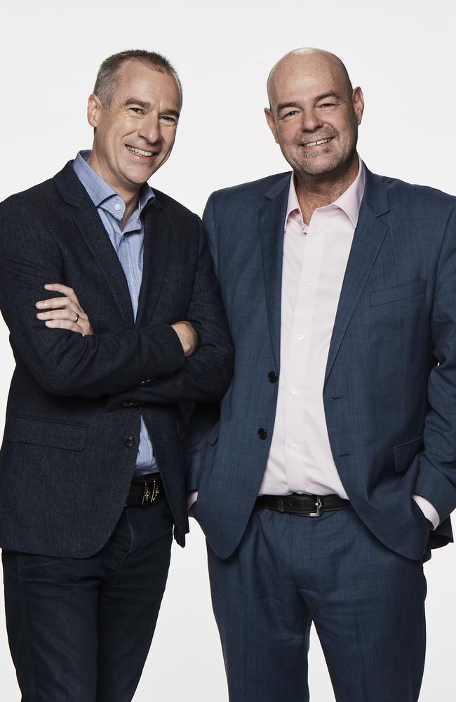 Gerard Whateley and Mark Robinson, hosts of AFL 360 on Fox Footy.