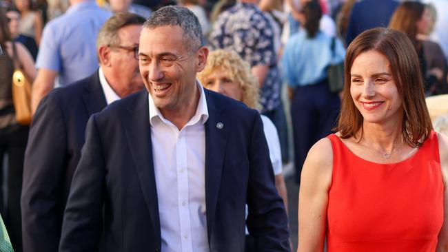 Labor's candidate for the Dunstan by-election Cressida O'Hanlon with Transport Minister Tom Koutsantonis. Picture: Facebook